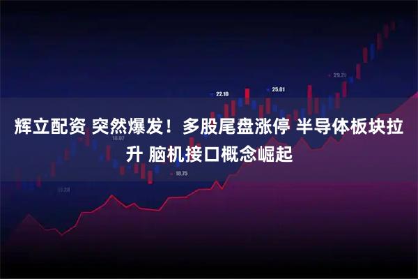 辉立配资 突然爆发！多股尾盘涨停 半导体板块拉升 脑机接口概念崛起