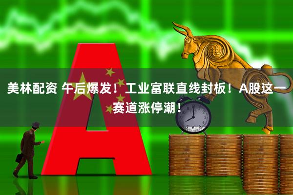 美林配资 午后爆发！工业富联直线封板！A股这一赛道涨停潮！